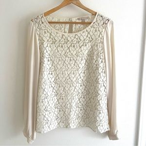 Banana Republic Floral Lace Blouse